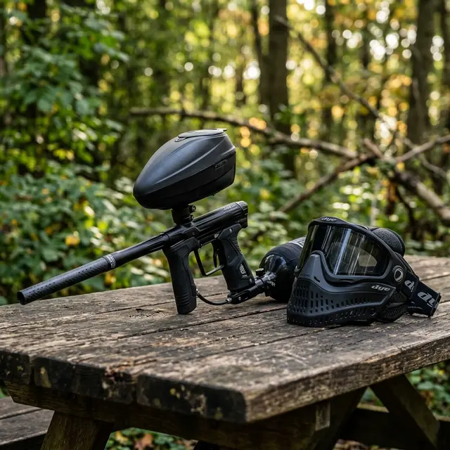 Equipamento profissional de paintball